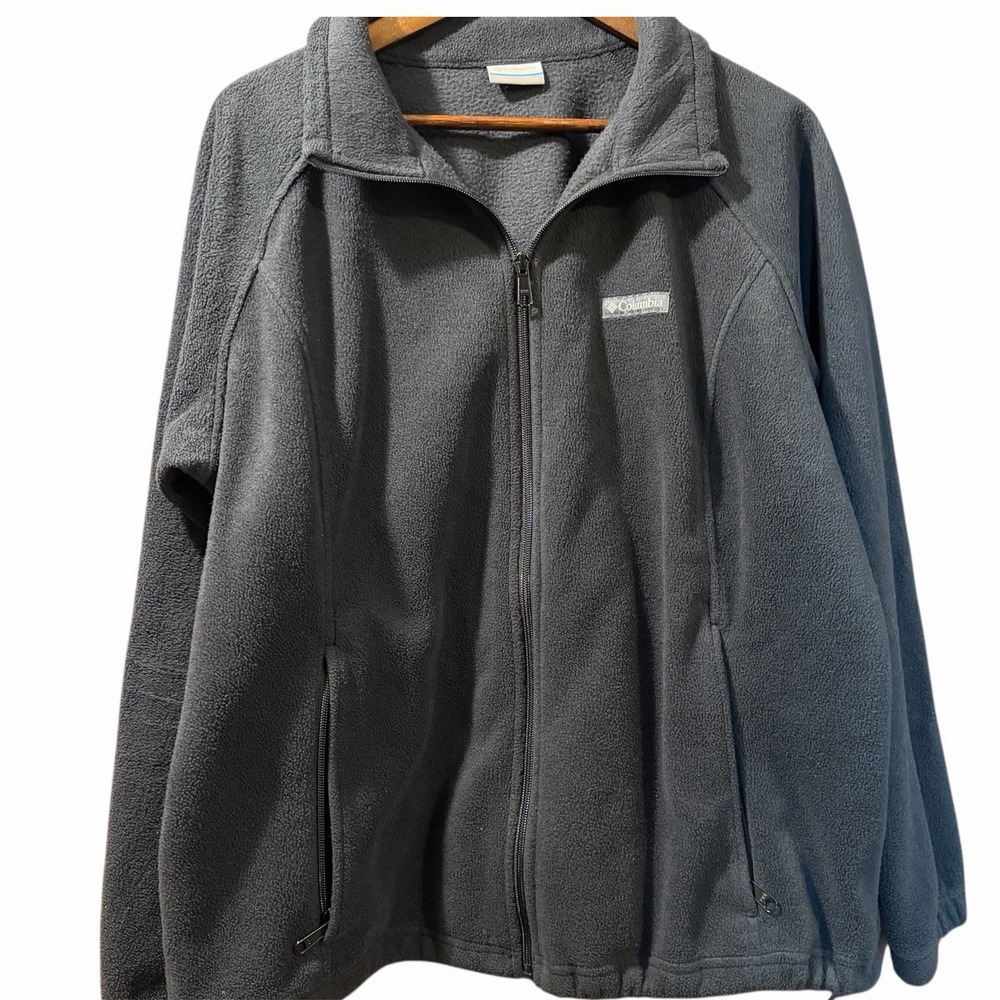 Columbia Women's Benton Springs Full-Zip Fleece Jacket Size 2X  Black